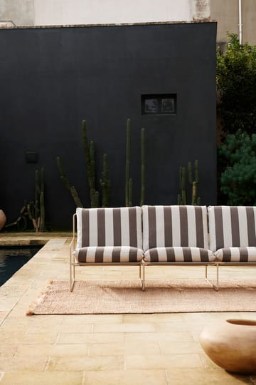 Desert driezitsbank - Cash stripe-chocolate - Ferm Living