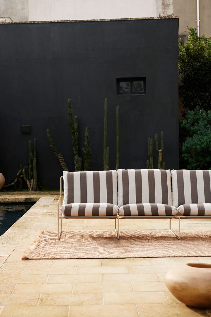 Desert driezitsbank, Cash stripe-chocolate Ferm Living