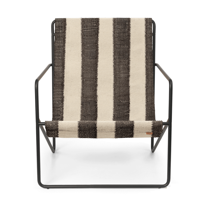 Desert loungefauteuil, Black, off-white, chocolate Ferm Living