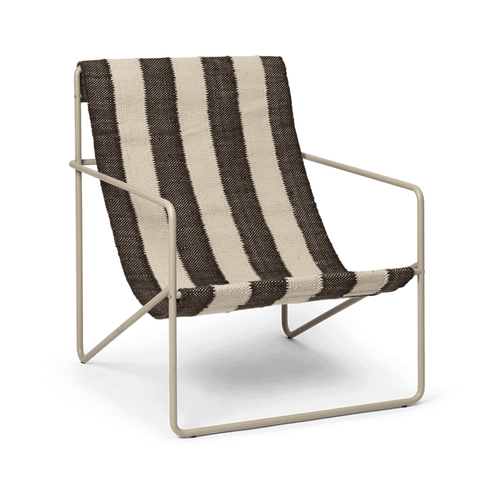 Desert loungefauteuil - Cashmere, off-white, chocolate - Ferm Living