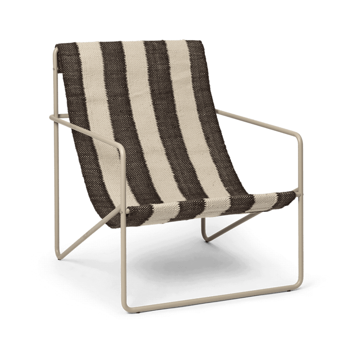 Desert loungefauteuil - Cashmere, off-white, chocolate - ferm LIVING