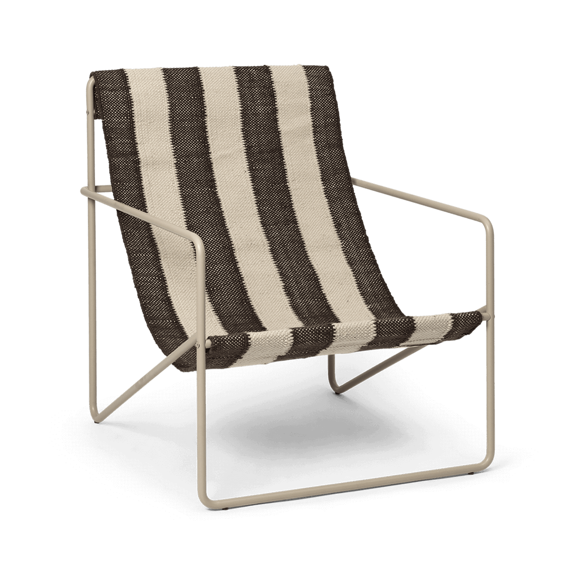 Ferm Living Desert loungefauteuil Cashmere, off-white, chocolate
