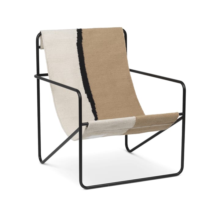 Desert loungefauteuil - soil, zwart frame - Ferm Living