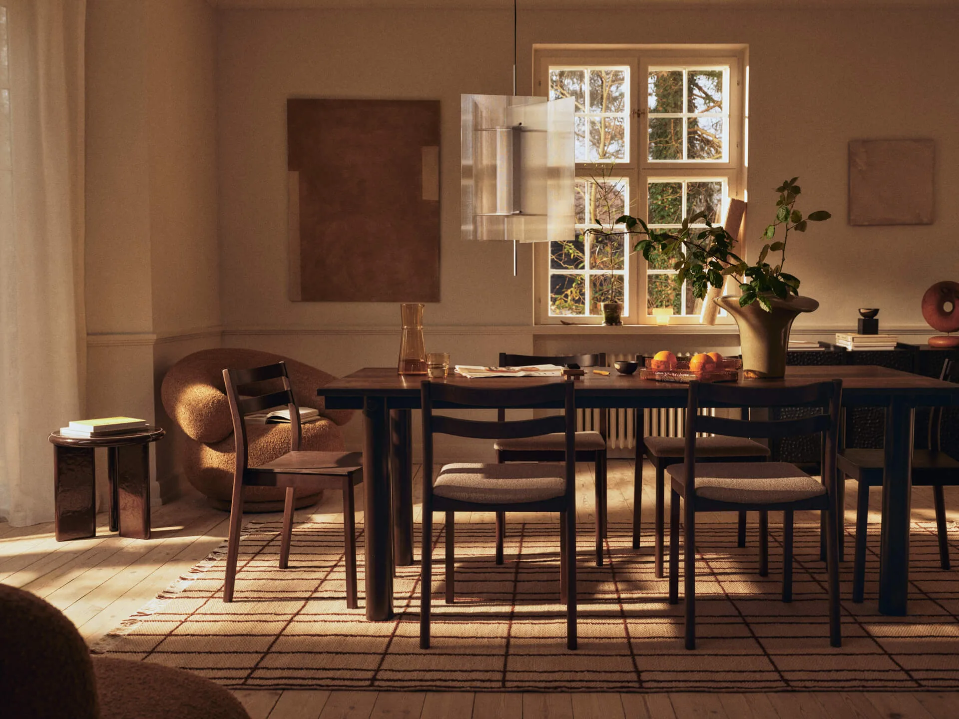 Deya bijzettafel Ø47x45 cm, Chestnut brown Ferm Living