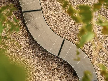 Deya curved zitbank - Donkergroen, 110x40x45,5 cm - Ferm Living