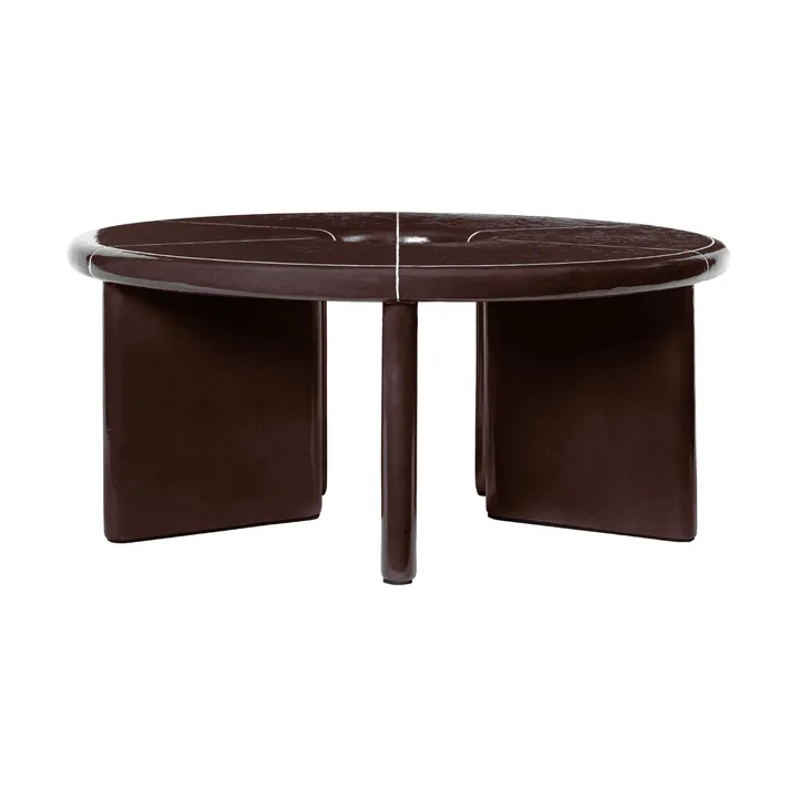 Deya salontafel Ø80x32 cm - Chestnut brown - Ferm Living