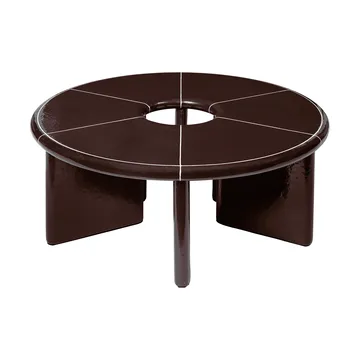 Deya salontafel Ø80x32 cm - Chestnut brown - Ferm Living