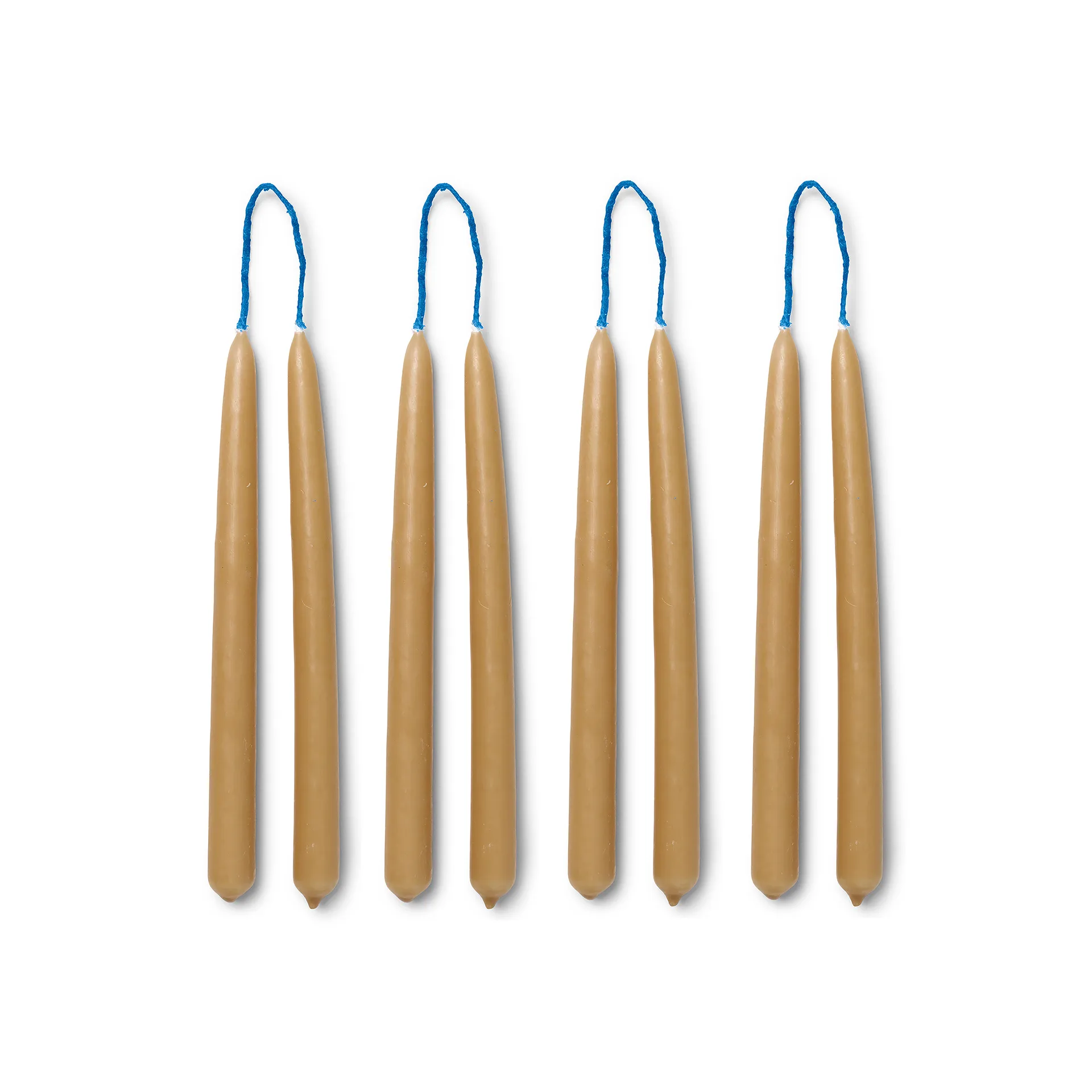 Dipped candles handgemaakte kaarsen 15 cm 8-pack , Straw Ferm Living