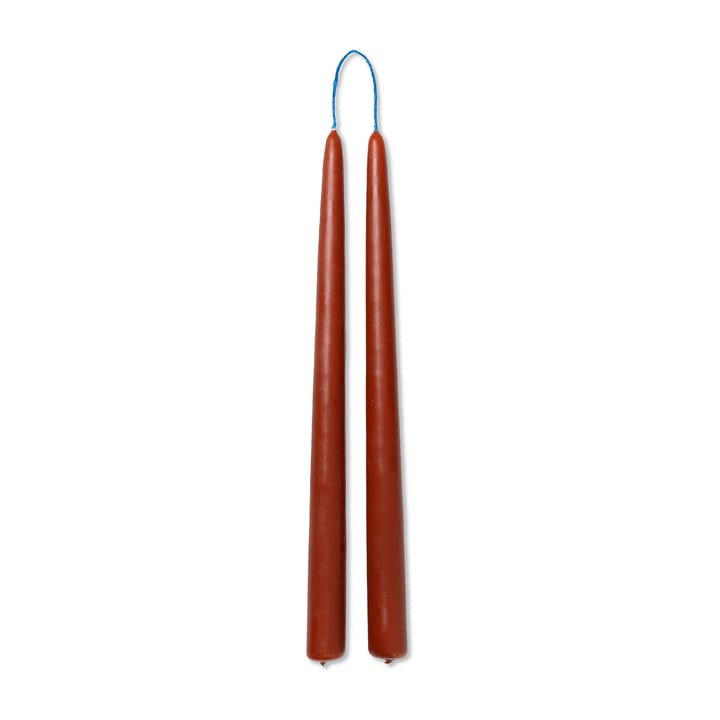 Dipped candles handgemaakte kaarsen 30 cm 2-pack  - Rust - Ferm LIVING