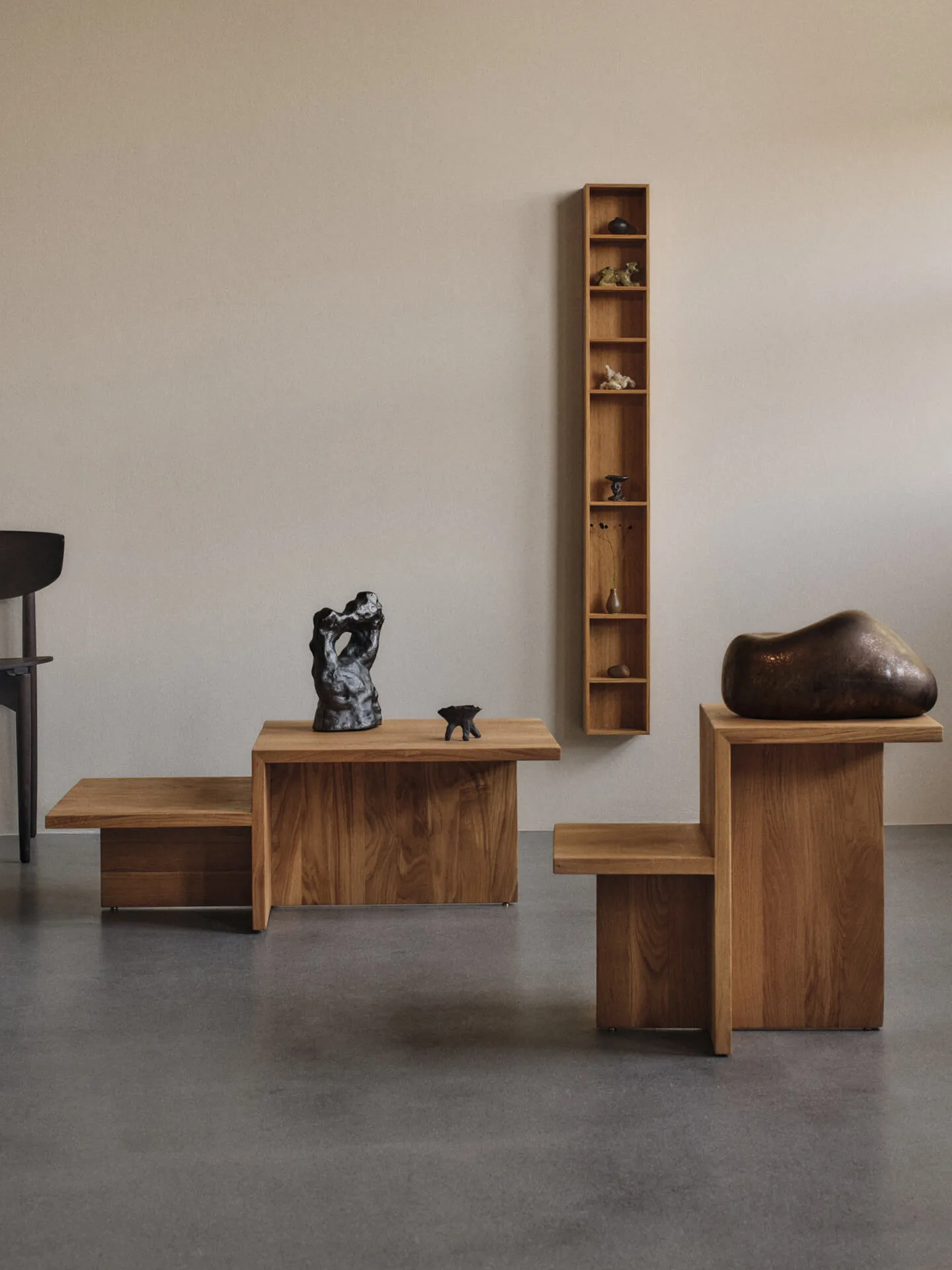 Distinct bijzettafel 59,5x35x50 cm, Natural oak Ferm Living