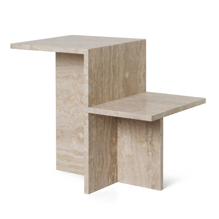 Distinct bijzettafel 59,5x35x50 cm - Travertine - Ferm LIVING