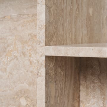 Distinct bijzettafel 59,5x35x50 cm - Travertine - Ferm Living