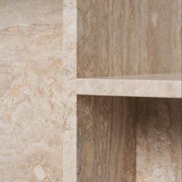 Distinct bijzettafel 59,5x35x50 cm - Travertine - ferm LIVING