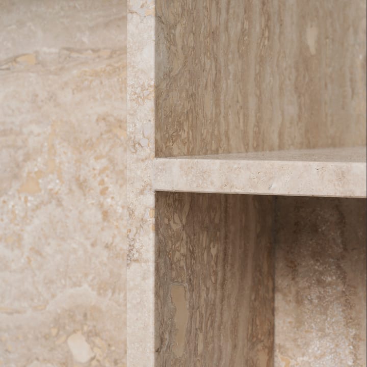 Distinct bijzettafel 59,5x35x50 cm, Travertine Ferm Living