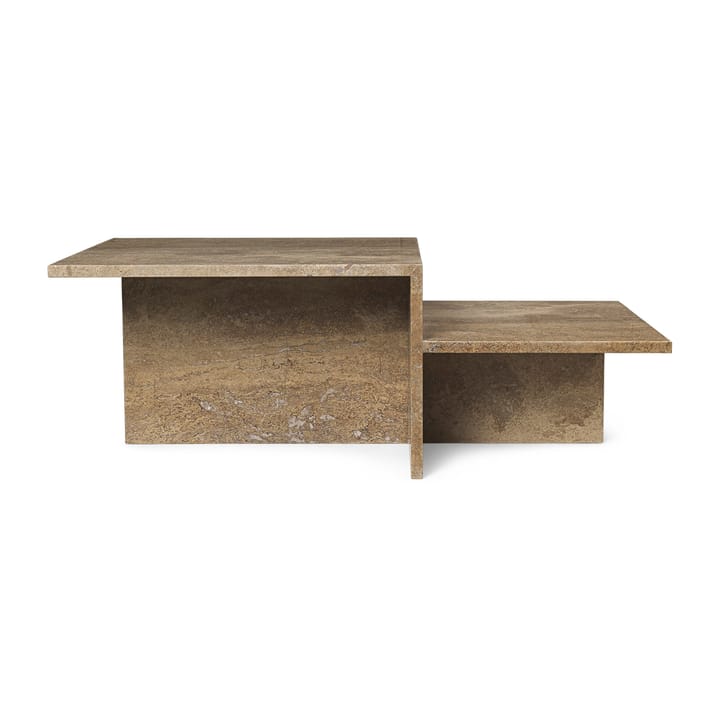 Distinct salontafel, Dark Brown Travertine Ferm Living