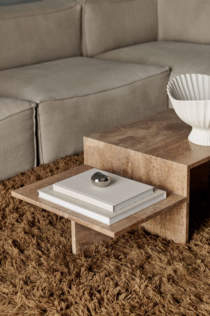 Distinct salontafel, Dark Brown Travertine Ferm Living