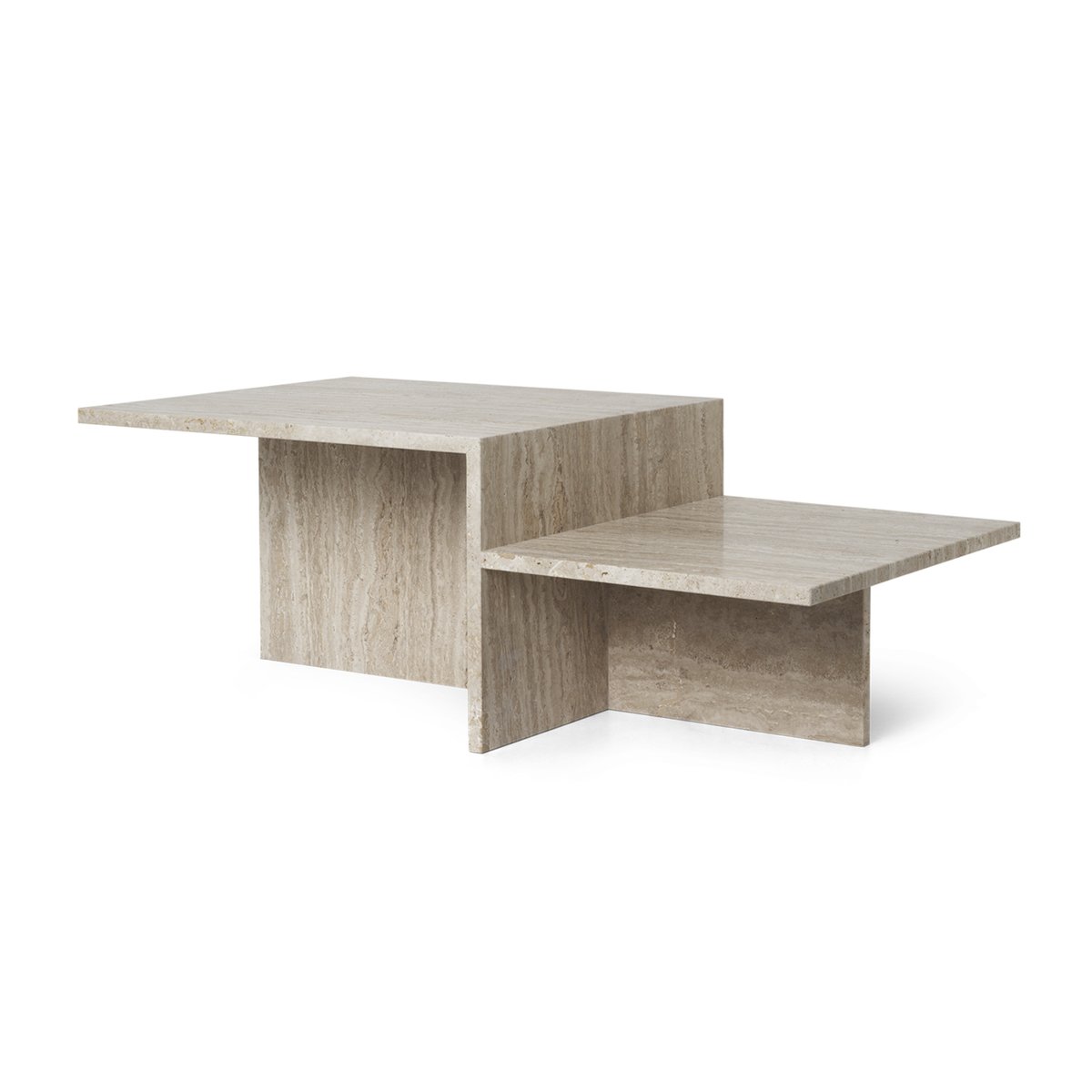 Ferm Living Distinct salontafel Travertijn | Scandinavisch Interieur | Salontafels | Beige