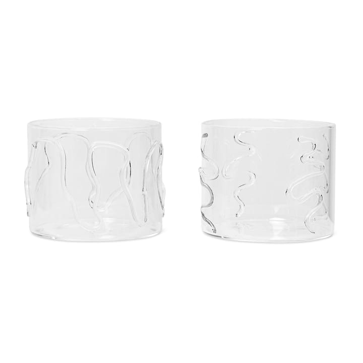 Doodle drinkglas low 2-pack - 20 cl - ferm LIVING