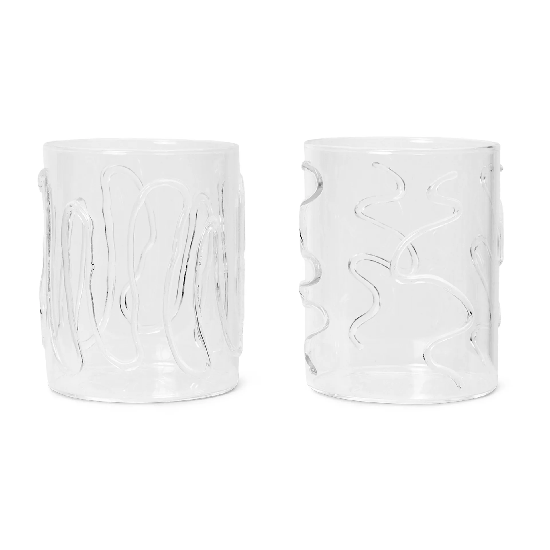 Doodle drinkglas tall 2-pack, 35 cl Ferm Living