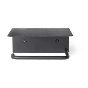 Dora toiletpapierhouder met legplank - Black - Ferm Living