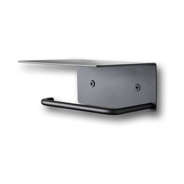 Dora toiletpapierhouder met legplank, Black Ferm Living