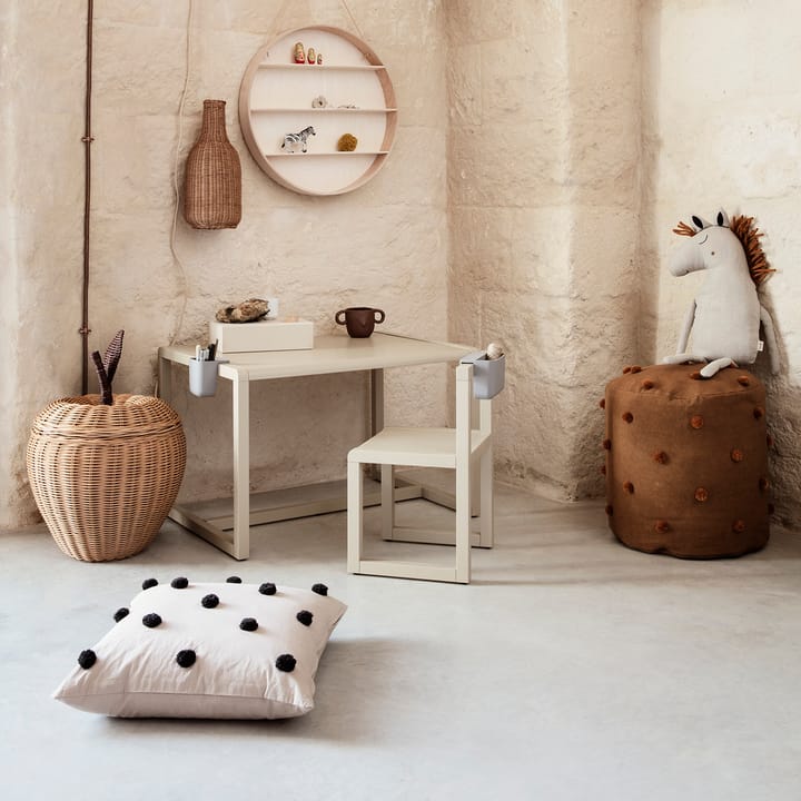 Dot kussen 50x50 cm, Sand-black Ferm Living