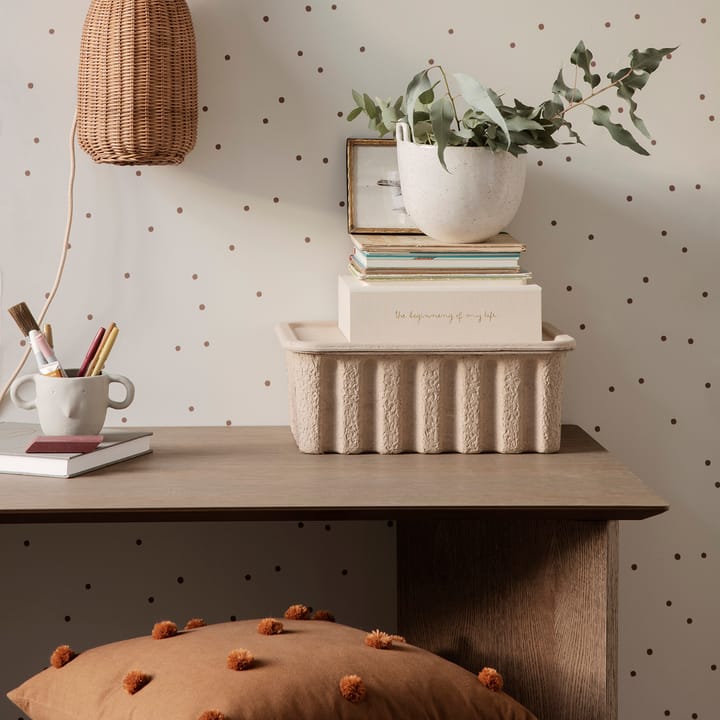 Dot kussen 50x50 cm, Sugar kelp-mustard Ferm Living