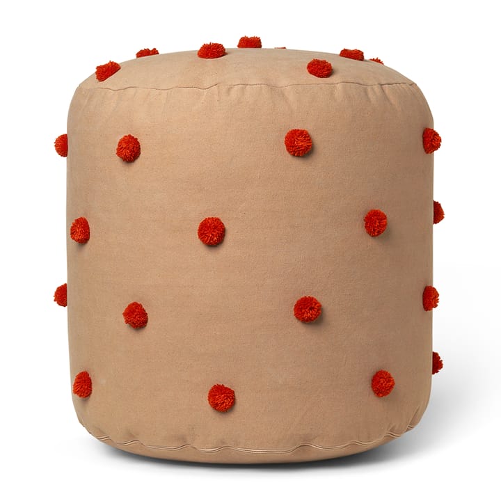 Dot poef Ø39 cm - Camel-red - Ferm LIVING