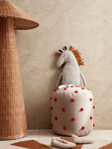 Dot poef Ø39 cm - Camel-red - Ferm Living
