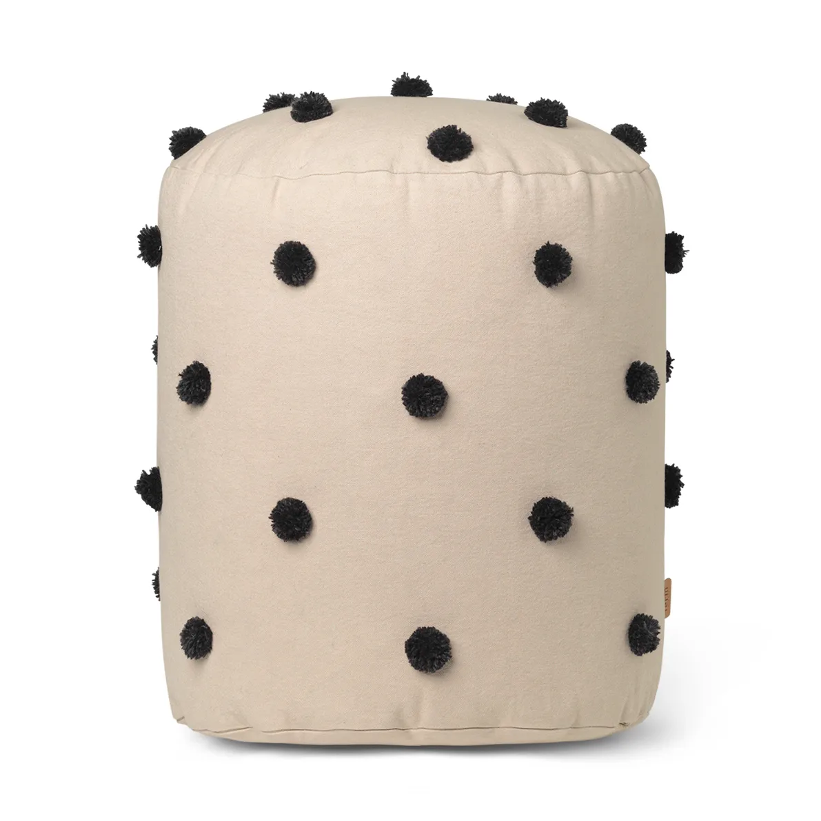 Dot poef Ø39 cm, Sand-black Ferm Living