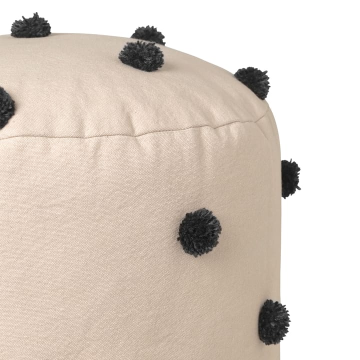 Dot poef Ø39 cm, Sand-black Ferm Living