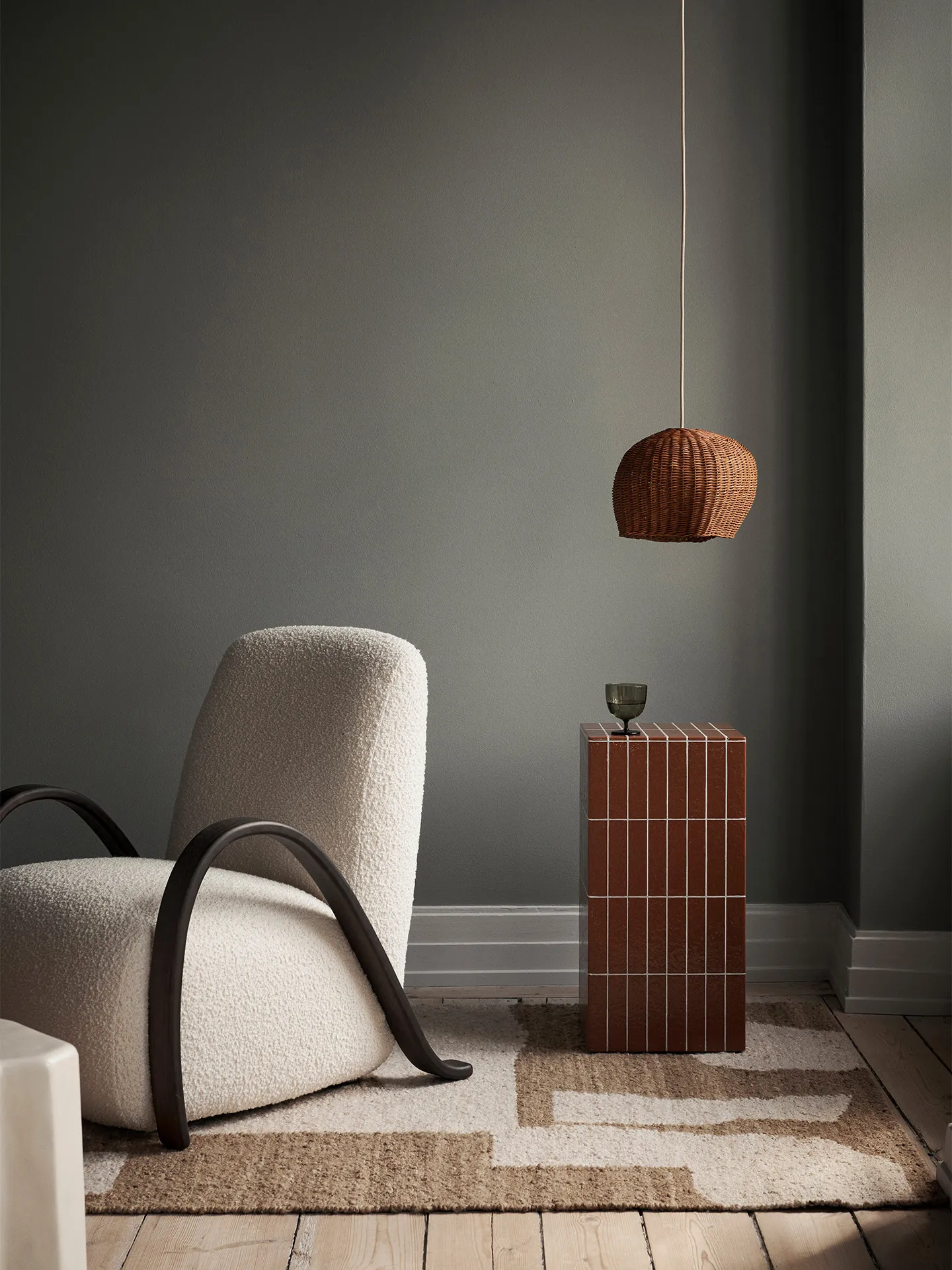 Drape lampenkap small, Natuurlijk Ferm Living
