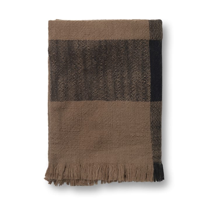 Dry wollen deken 120x180 cm, Sugar Kelp/Black Ferm Living