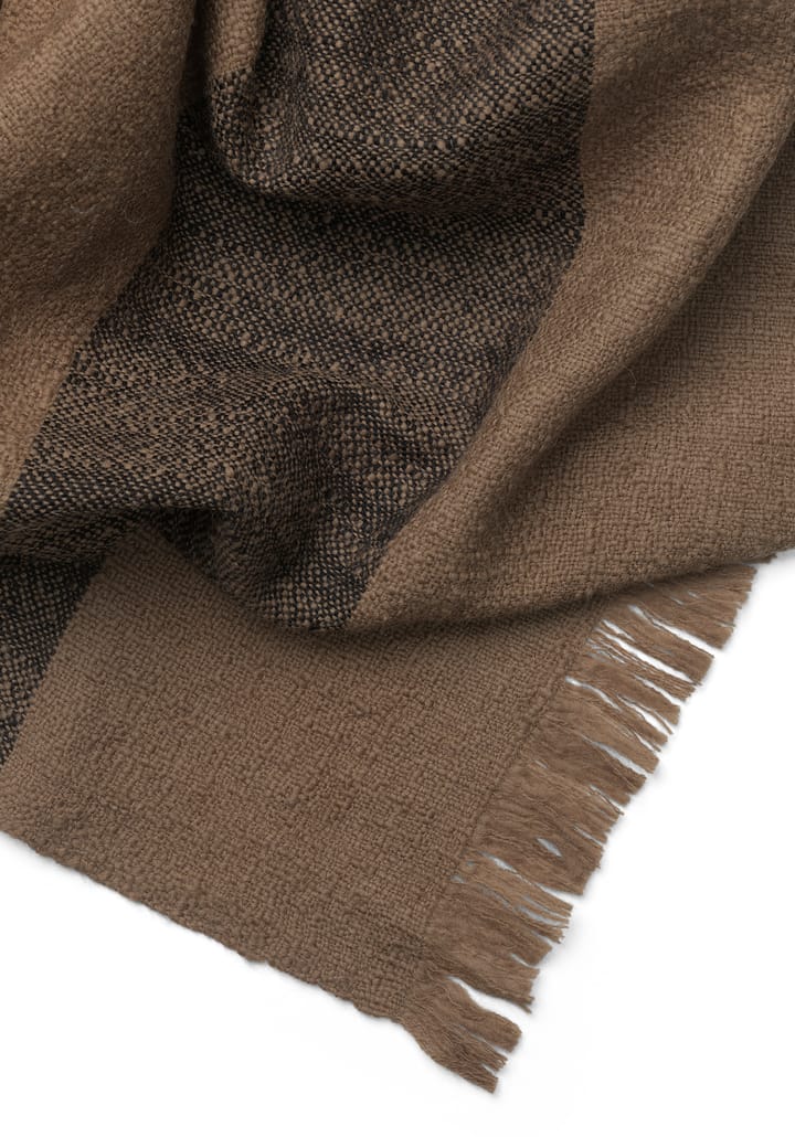 Dry wollen deken 120x180 cm, Sugar Kelp/Black Ferm Living
