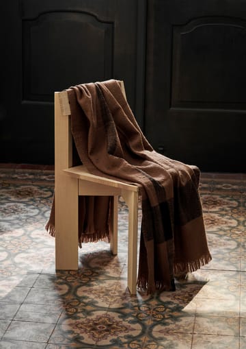 Dry wollen deken 120x180 cm - Sugar Kelp/Black - Ferm Living