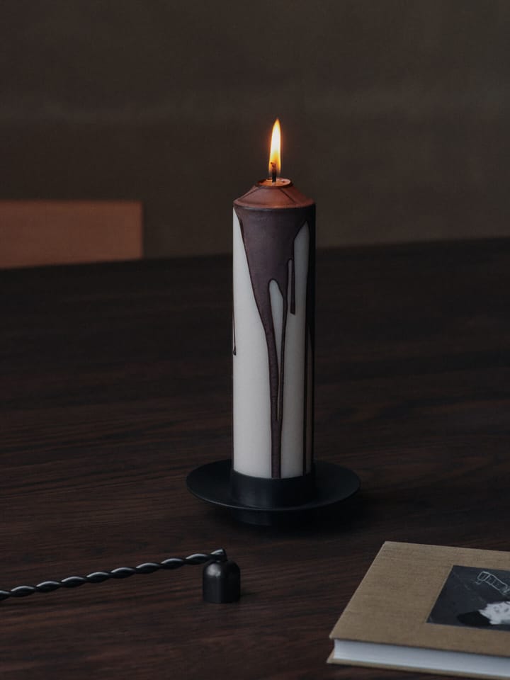 Dryp blokkaars, Dark Chocolate, 20 cm Ferm Living