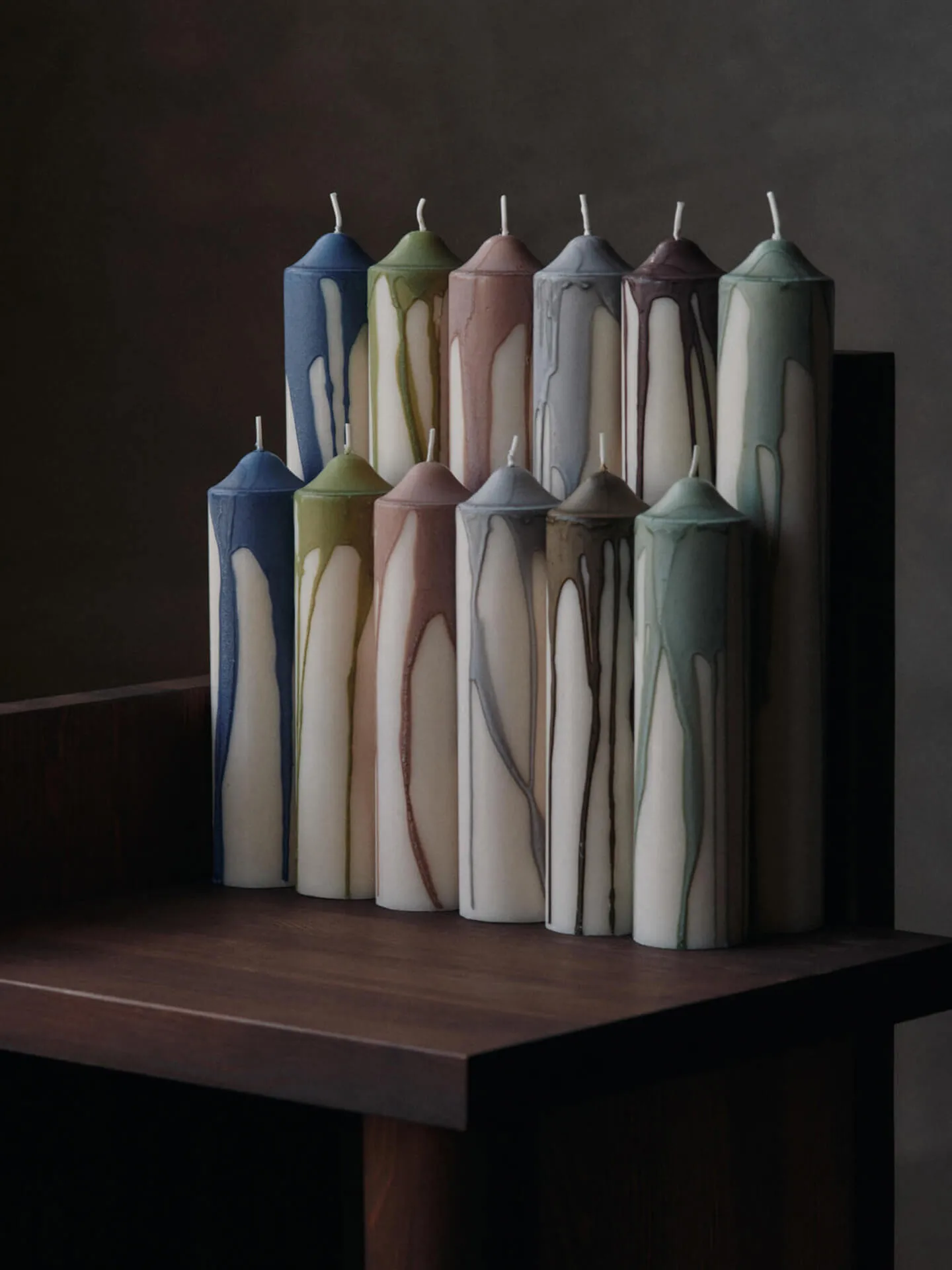 Dryp blokkaars, Deep Blue, 30 cm Ferm Living