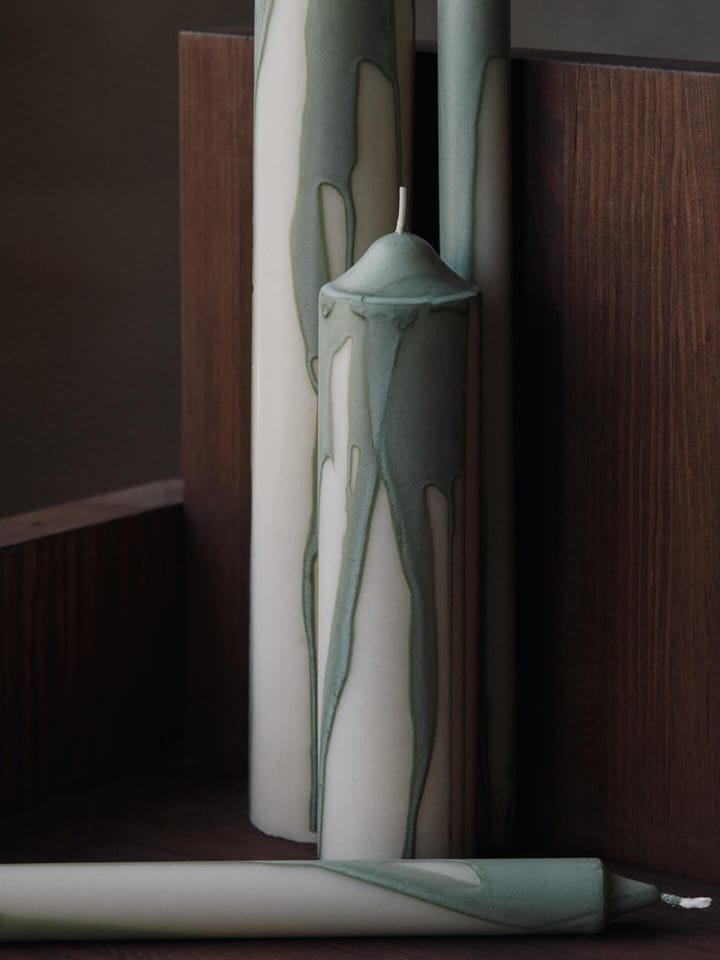 Dryp blokkaars, Tea Green, 30 cm Ferm Living