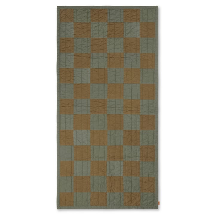 Duo doorgestikte deken 90x187 cm, Green Tonal Ferm Living