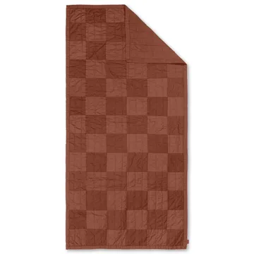 Duo doorgestikte deken 90x187 cm - Red Brown Tonal - Ferm Living