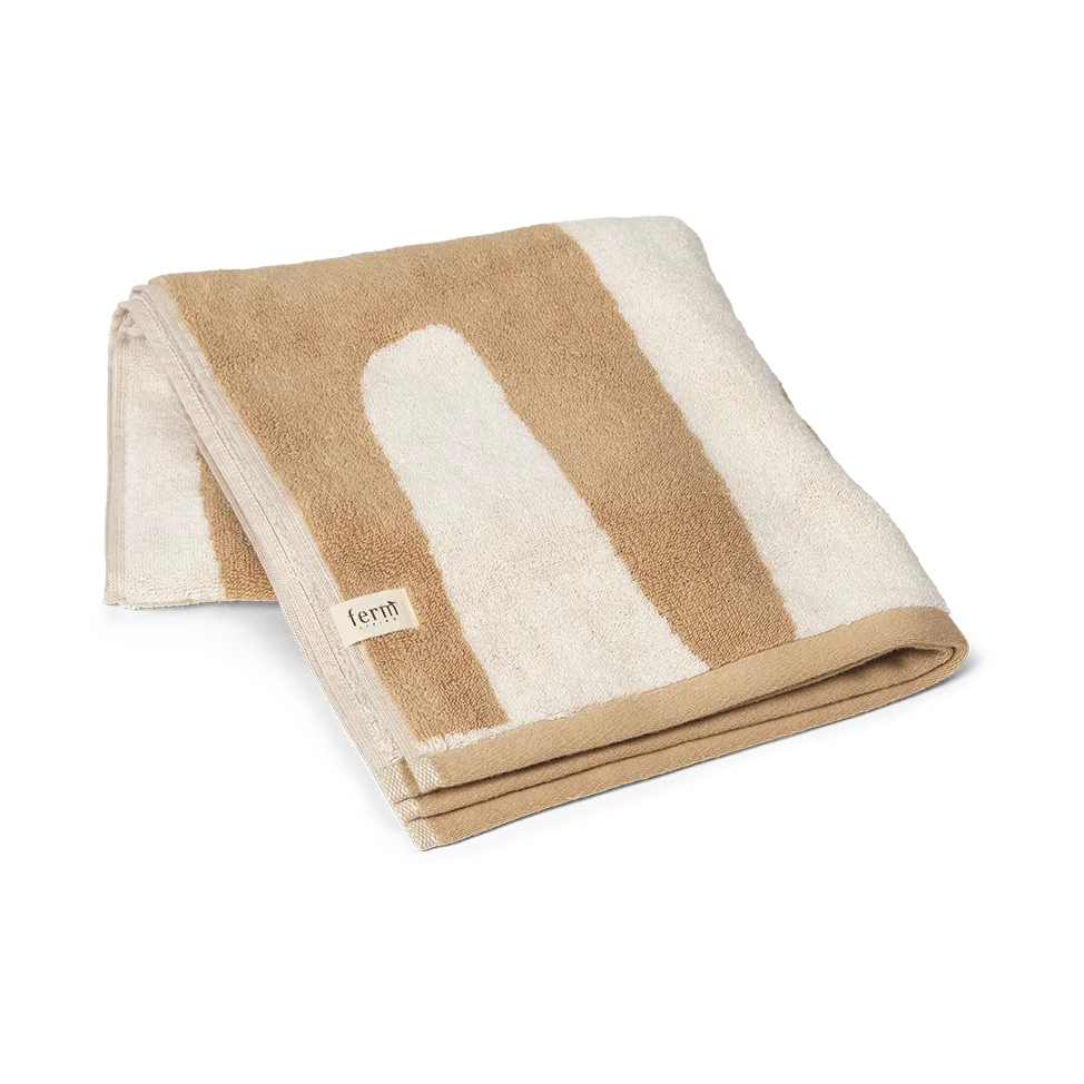 Ebb handdoek 50x100 cm, Sand, off-white Ferm Living