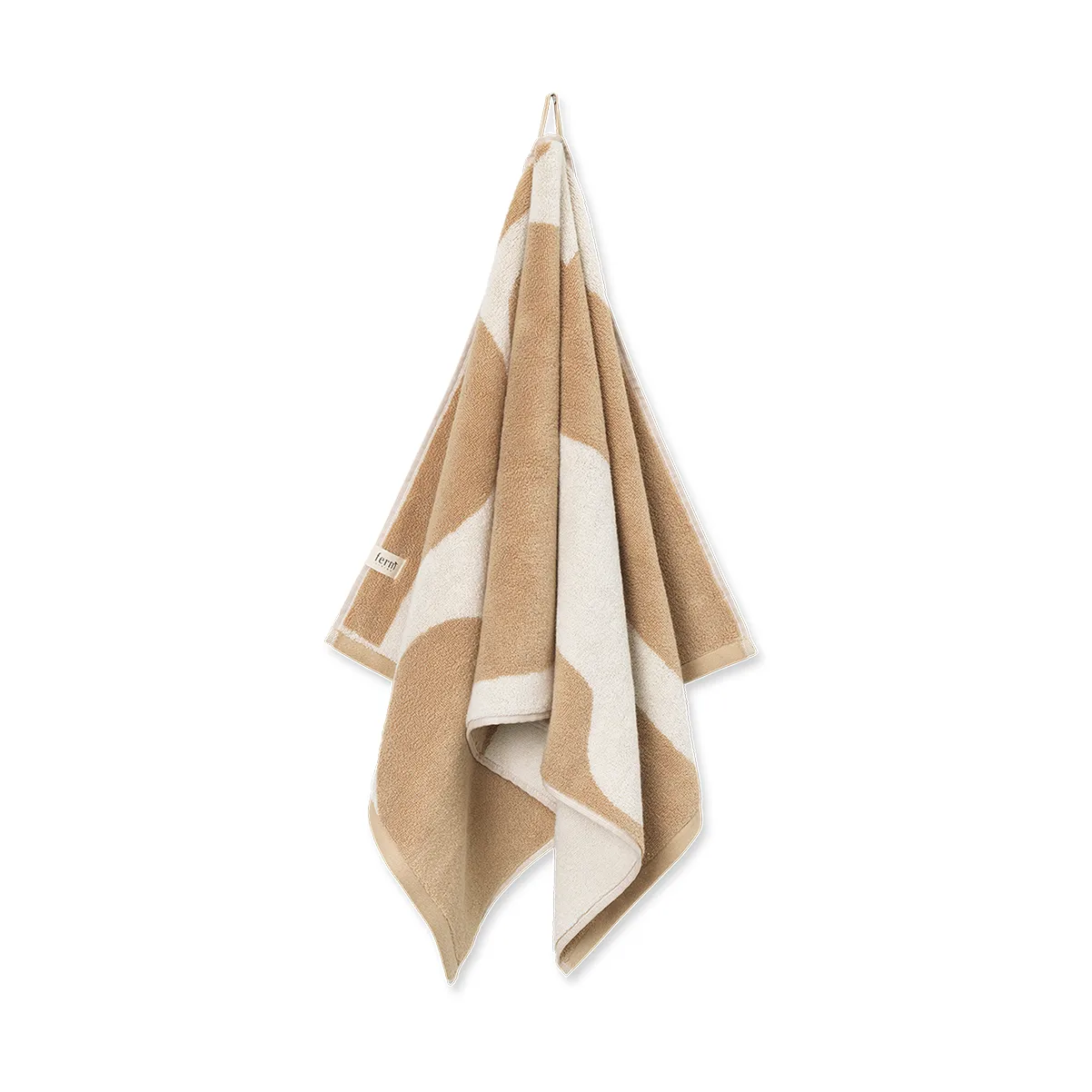 Ebb handdoek 50x100 cm, Sand, off-white Ferm Living