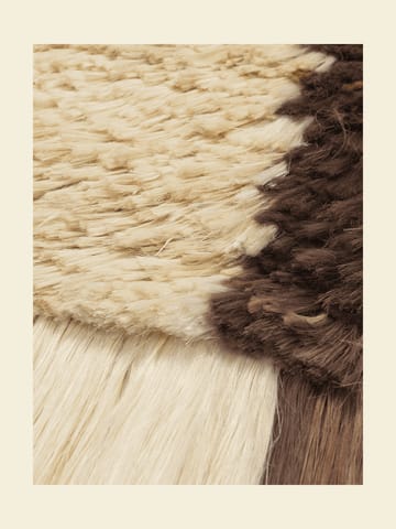 Edge Wall Rug tapijtwerk 50x110 cm - Roomwit-Koffie - ferm LIVING