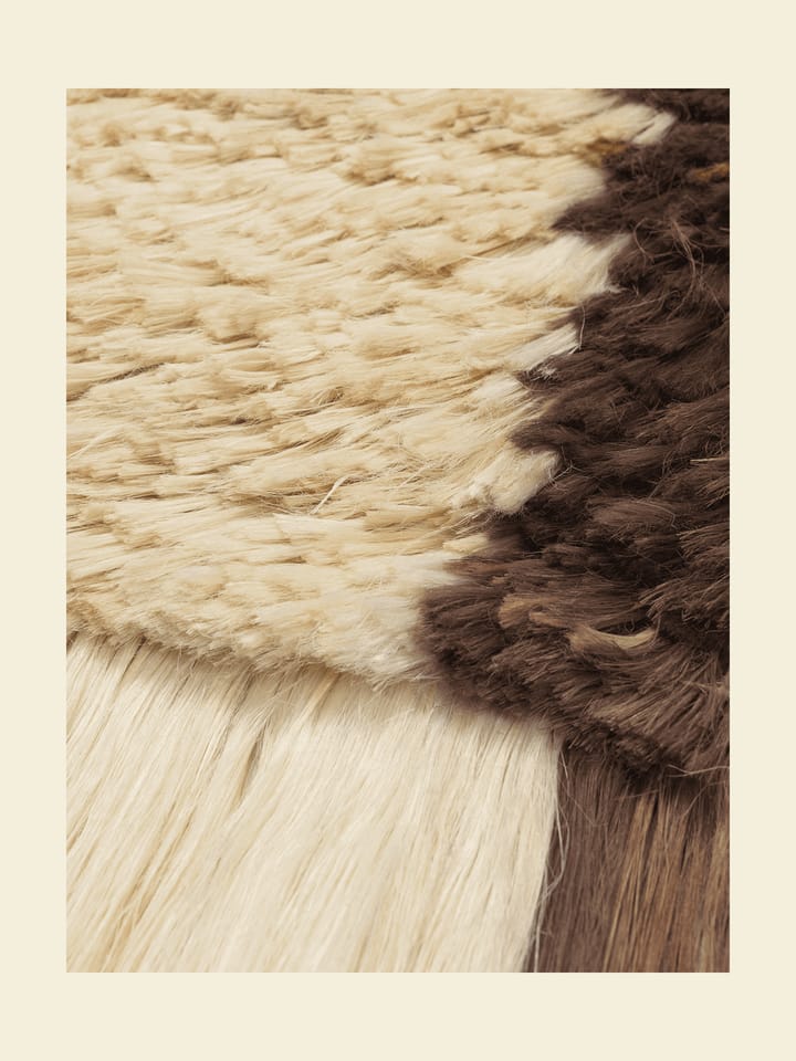 Edge Wall Rug tapijtwerk 50x110 cm, Roomwit-Koffie Ferm Living