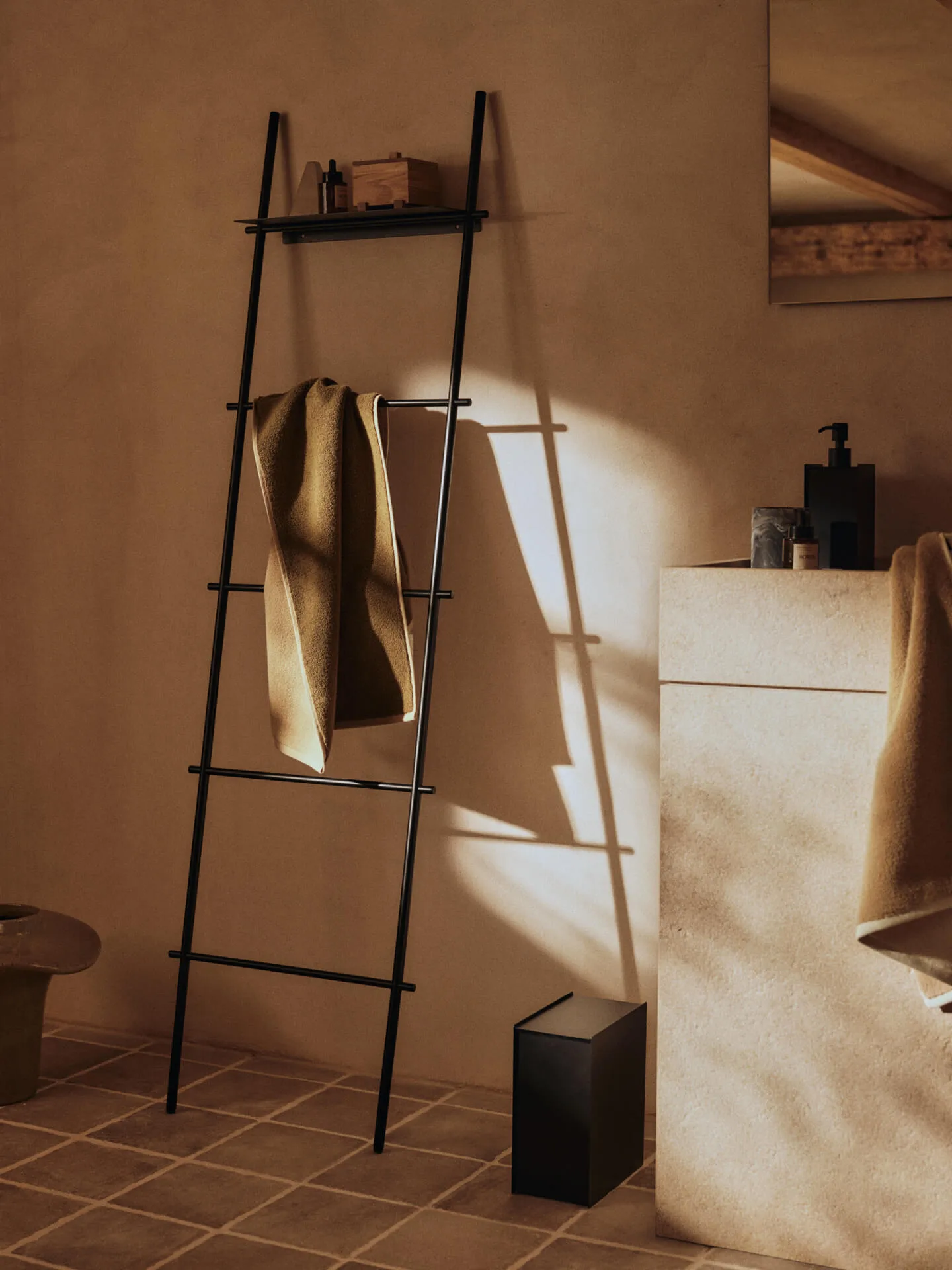 Ekko badhanddoek, Olive-cashmere, 70x140 cm Ferm Living