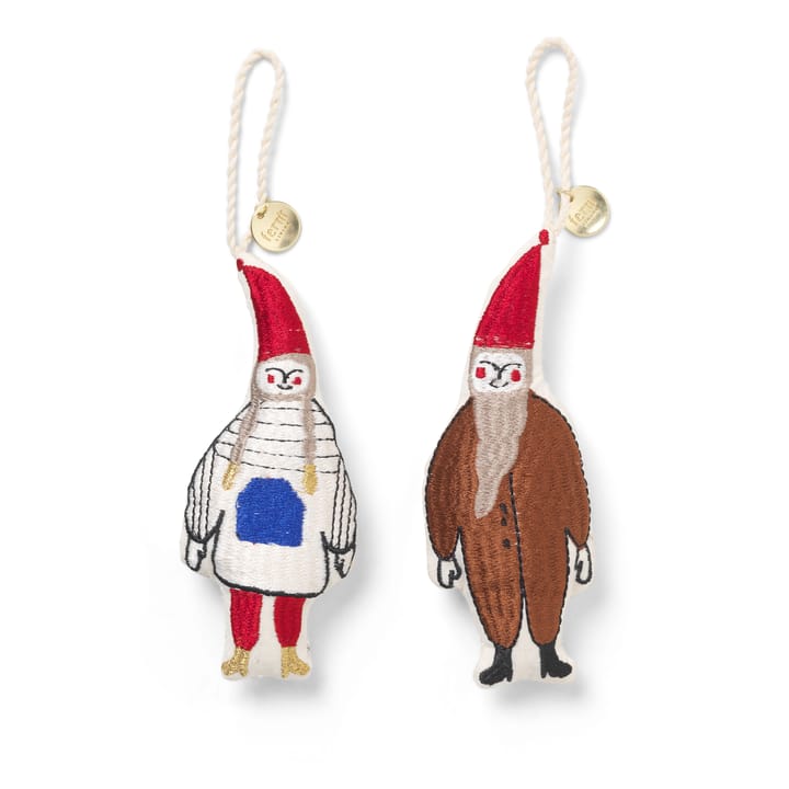 Elf Pair kerstboomversiering - Multi - Ferm LIVING
