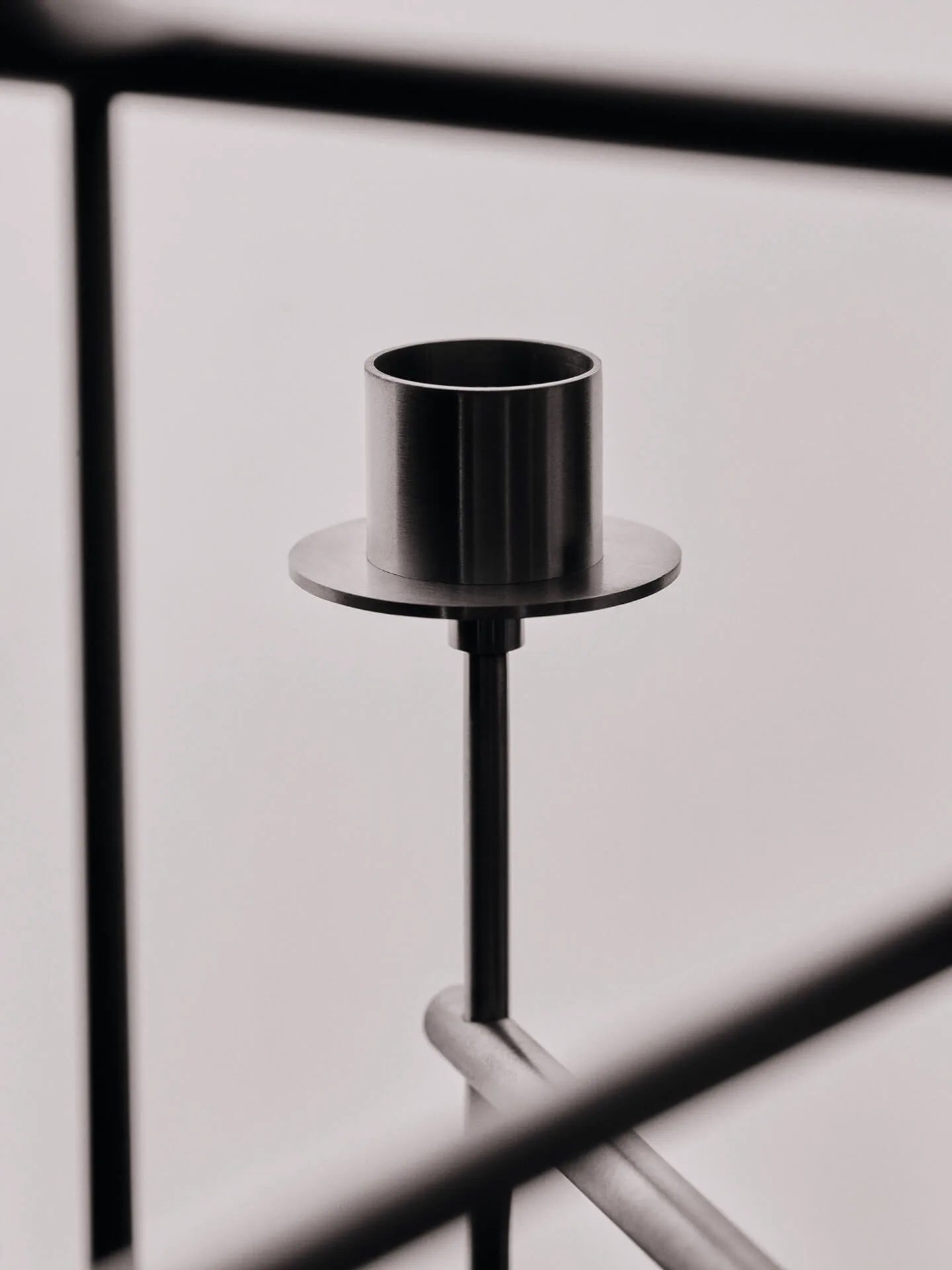 Elysia kandelaar, Brushed stainless steel Ferm Living