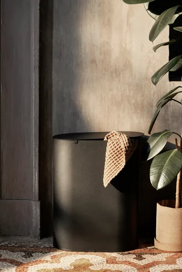 Enkel prullenbak medium - Black - Ferm Living