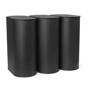 Enkel prullenbak medium - Black - Ferm Living
