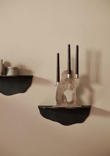 Erode kandelaar 21x27x4 cm - Brass - Ferm Living